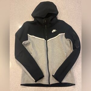 Nike tech Black and Gray Hooded Jacket